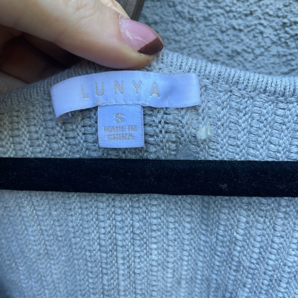 Lunya Cozy Cotton Silk Reversible Pullover Sweater - Picture 8 of 12